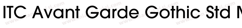ITC Avant Garde Gothic Std MD字体转换